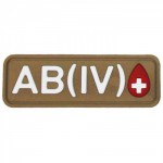 Патч ПВХ "Группа крови" AB (IV) Rh+ (25х72 мм) / Койот / арт.: 19403094 [STICH PROFI]